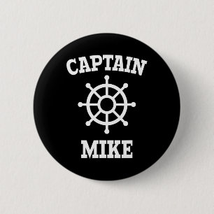 Captain Mike T-shirt Ronde Button 5,7 Cm
