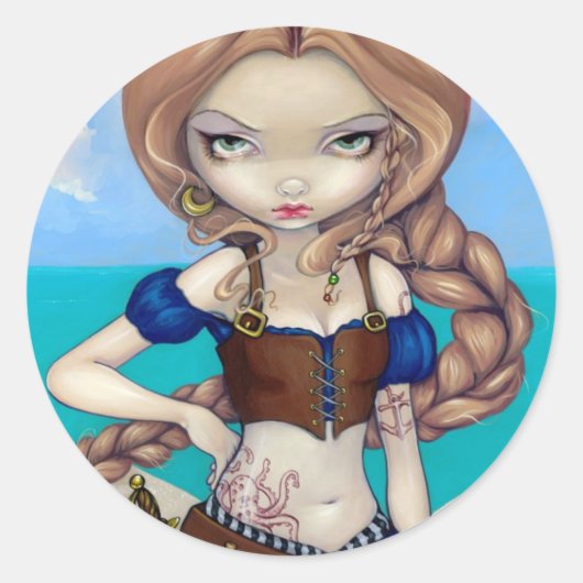 "Captain Molly Morgan" Sticker (Voorkant)