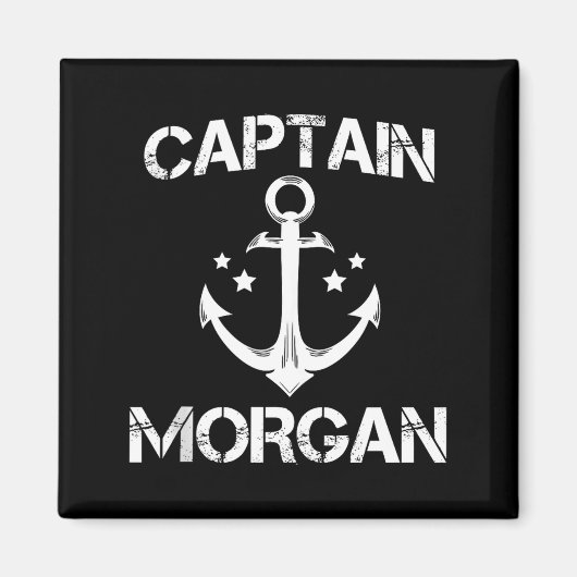 Captain Morgan Funny Birthday Ised Surname Clan Gi Magneet (Voorkant)