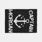 Captain Morgan Funny Verjaardag Gepersonaliseerde  Fleece Deken (Voorkant (Horizontaal))