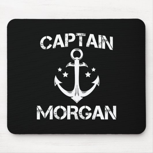 Captain Morgan Funny Verjaardag Gepersonaliseerde  Muismat (Voorkant)