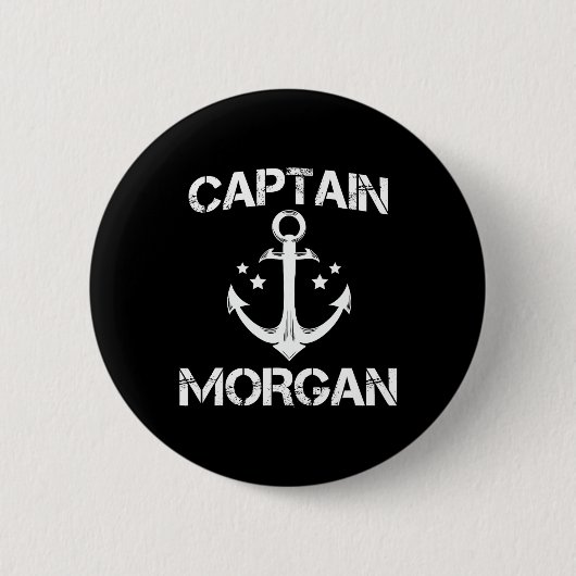 Captain Morgan Funny Verjaardag Gepersonaliseerde Ronde Button 5,7 Cm (Voorkant)
