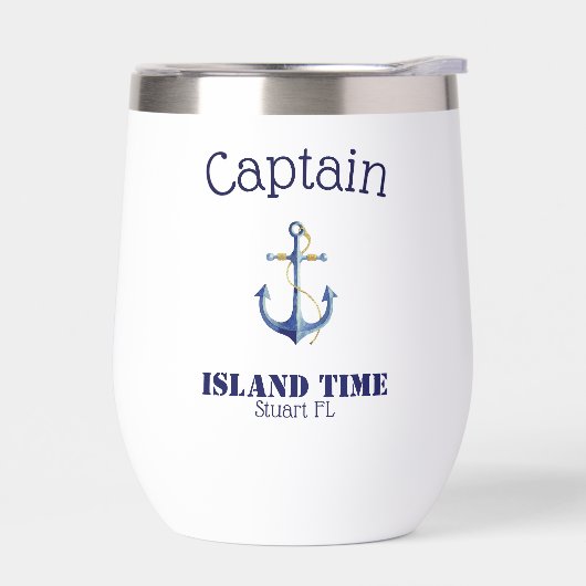 "Captain" Nautische Boot-Safe Wine Tumbler 🍹 (Links)