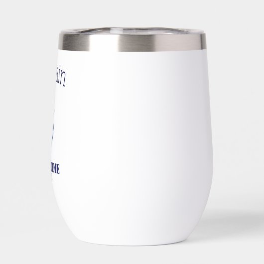 "Captain" Nautische Boot-Safe Wine Tumbler 🍹 (Achterkant)