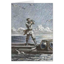 Captain Nemo Verne 20.000 Leagues Sci Fi Art