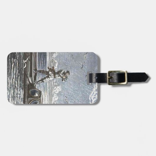 Captain Nemo Verne 20.000 Leagues Sci Fi Art Bagagelabel (Voorkant horizontaal)
