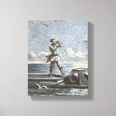 Captain Nemo Verne 20.000 Leagues Sci Fi Art Canvas Afdruk (Voorkant)