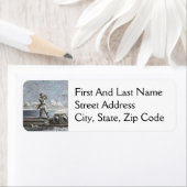 Captain Nemo Verne 20.000 Leagues Sci Fi Art Etiket (Insitu)