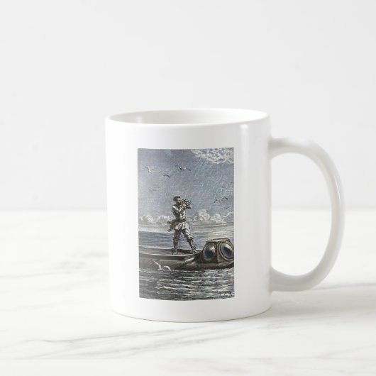 Captain Nemo Verne 20.000 Leagues Sci Fi Art Koffiemok (Rechts)