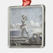 Captain Nemo Verne 20.000 Leagues Sci Fi Art Metalen Ornament (Links)