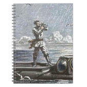 Captain Nemo Verne 20.000 Leagues Sci Fi Art Notitieboek (Voorkant)