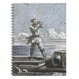 Captain Nemo Verne 20.000 Leagues Sci Fi Art Notitieboek