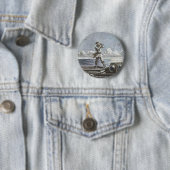 Captain Nemo Verne 20.000 Leagues Sci Fi Art Ronde Button 5,7 Cm (In situ)