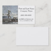 Captain Nemo Verne 20.000 Leagues Sci Fi Art Visitekaartje (Voorkant / Achterkant)