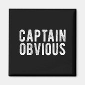 Captain Obvious Funny Phrase Saying Expression Sai Magneet (Voorkant)
