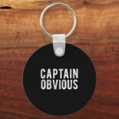 Captain Obvious Funny Phrase Saying Expression Sai Sleutelhanger (Voorkant)