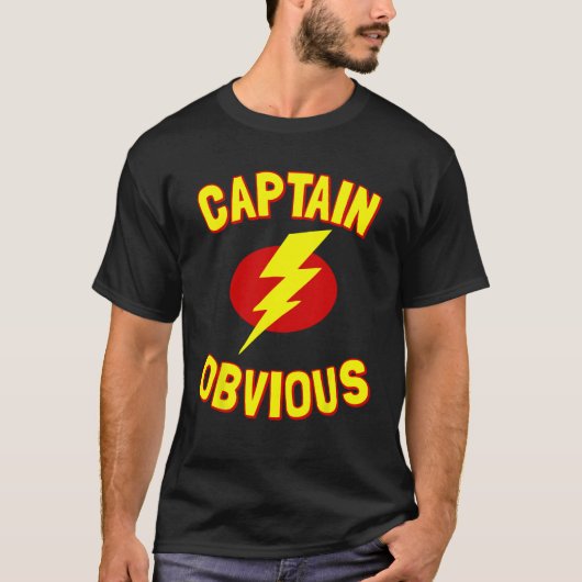 Captain Obvious T-shirt (Voorkant)