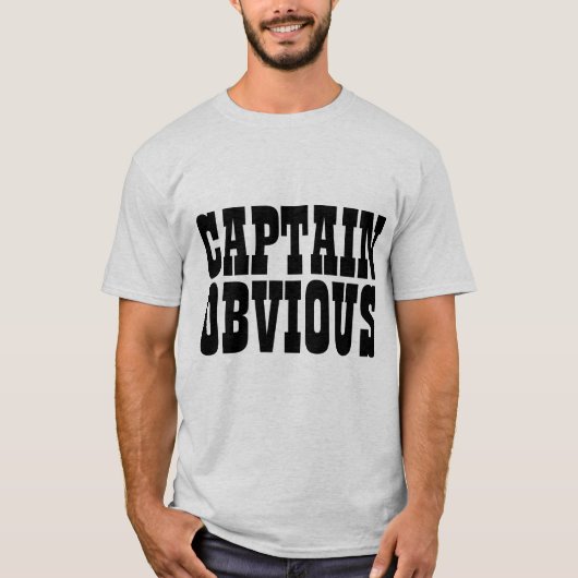 CAPTAIN OBVIOUS T-Shirts (Voorkant)