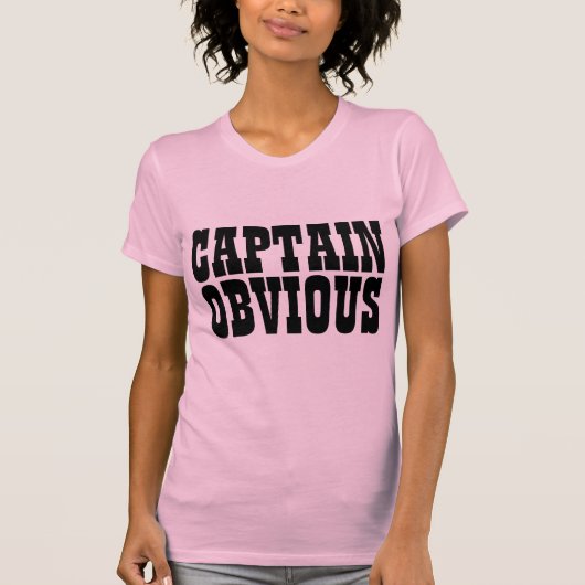 CAPTAIN OBVIOUS T-Shirts (Voorkant)