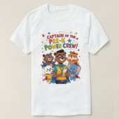Captain of the Pre-K Power Crew T-shirt (Design voorkant)