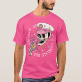 Captain Of The Struggle Bus Skeleton Coffee Funny T-shirt (Voorkant)