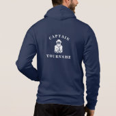 Captain Old Scruff met Jouw naam Nautical Hoodie (Achterkant)