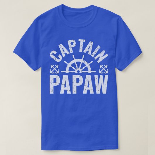 Captain Papaw Boat Owner Lake Boating Father T-shirt (Design voorkant)