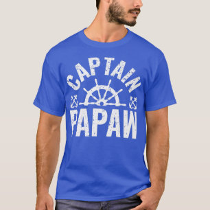 Captain Papaw Boat Owner Lake Boating Father T-shirt