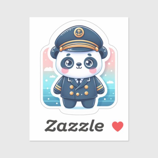 Captain Paws: avonturen bij Zee Sticker (Vel)