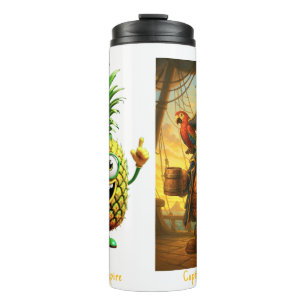 Captain PineBead - Pineapple Empire Thermosbeker