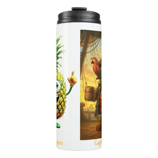 Captain PineBead - Pineapple Empire Thermosbeker (Voorkant)