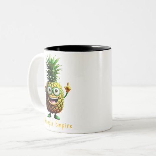 Captain PineBeard Coffee Mok - Pineapple Empire (Voorkant links)