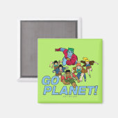 Captain Planet and the Planeteers - Go Planet! Magneet (Voorkant / Achterkant)