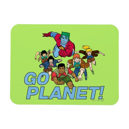 Captain Planet and the Planeteers - Go Planet! Magneet (Horizontaal)