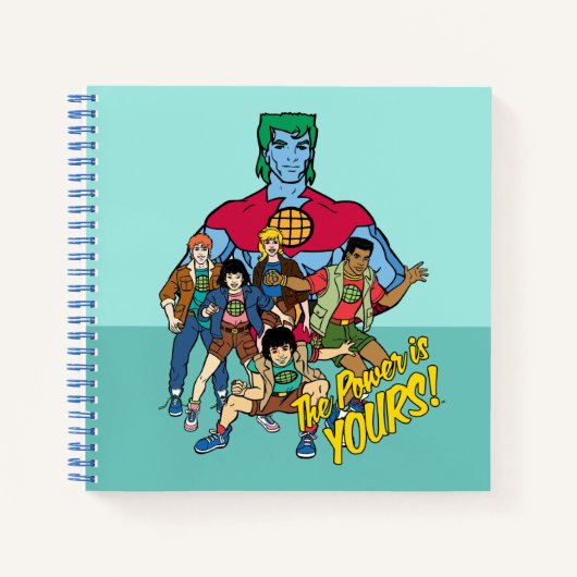 Captain Planet Group Graphic - The Power Is Yours Notitieboek (Voorkant)