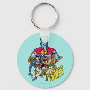Captain Planet Group Graphic - The Power Is Yours Sleutelhanger