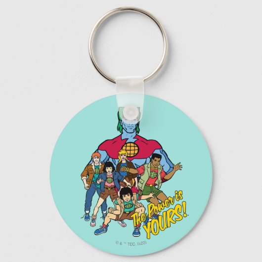 Captain Planet Group Graphic - The Power Is Yours Sleutelhanger (Voorkant)