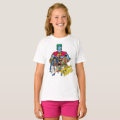 Captain Planet Group Graphic - The Power Is Yours T-shirt (Voorkant volledig)