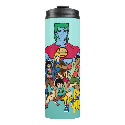 Captain Planet Group Graphic - The Power Is Yours Thermosbeker (Voorkant)