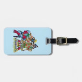 Captain Planet & the Planeteers Group Logo Graphic Bagagelabel (Voorkant horizontaal)