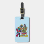 Captain Planet & the Planeteers Group Logo Graphic Bagagelabel (Voorkant verticaal)
