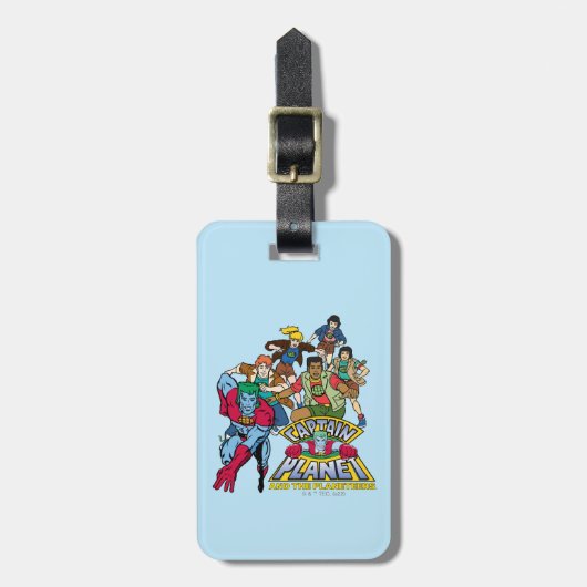 Captain Planet & the Planeteers Group Logo Graphic Bagagelabel (Voorkant verticaal)