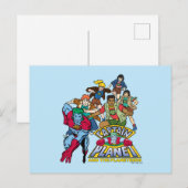 Captain Planet & the Planeteers Group Logo Graphic Briefkaart (Voorkant / Achterkant)