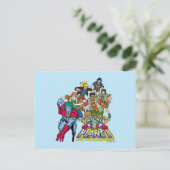Captain Planet & the Planeteers Group Logo Graphic Briefkaart (Staand voorkant)