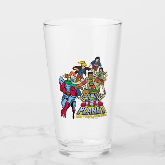 Captain Planet & the Planeteers Group Logo Graphic Glas (Voorkant)