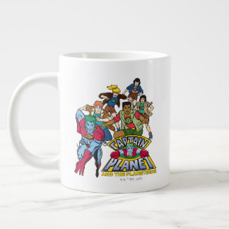 Captain Planet & the Planeteers Group Logo Graphic Grote Koffiekop