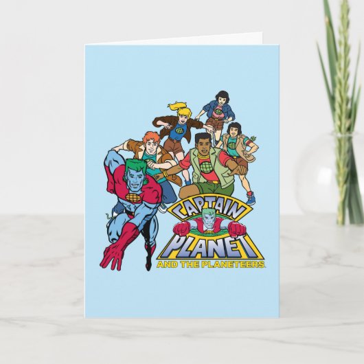 Captain Planet & the Planeteers Group Logo Graphic Kaart (Voorkant)