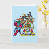 Captain Planet & the Planeteers Group Logo Graphic Kaart (Gele Bloem)