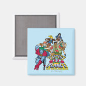 Captain Planet & the Planeteers Group Logo Graphic Magneet (Voorkant / Achterkant)