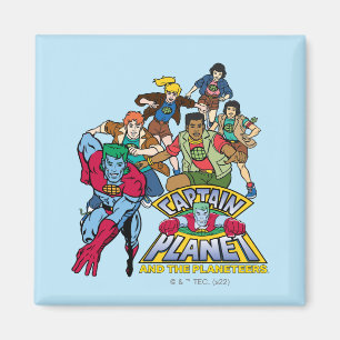 Captain Planet & the Planeteers Group Logo Graphic Magneet